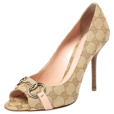 gucci peep toe pumps|Gucci Heels for Women .